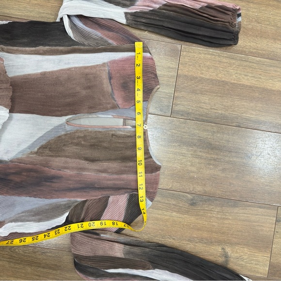 Wilfred women’s summer ink painting midi long sleeves dress with lining XXS - Picture 6 of 9